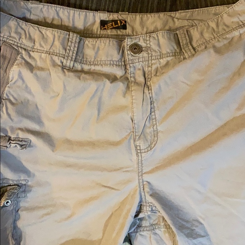 Grey cargo shorts